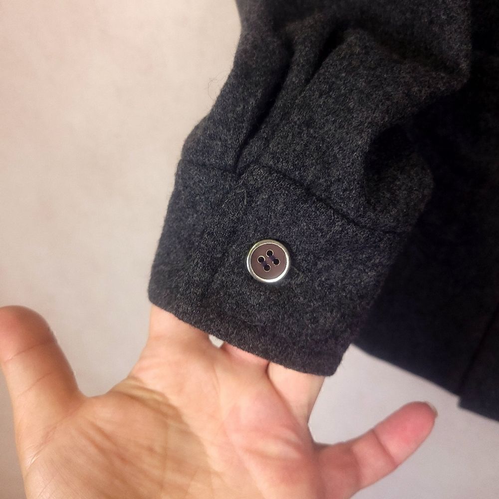 Vintage Villager Wool Button Down Jacket Blazer Gray Medium Union Made - Picture 8 of 9